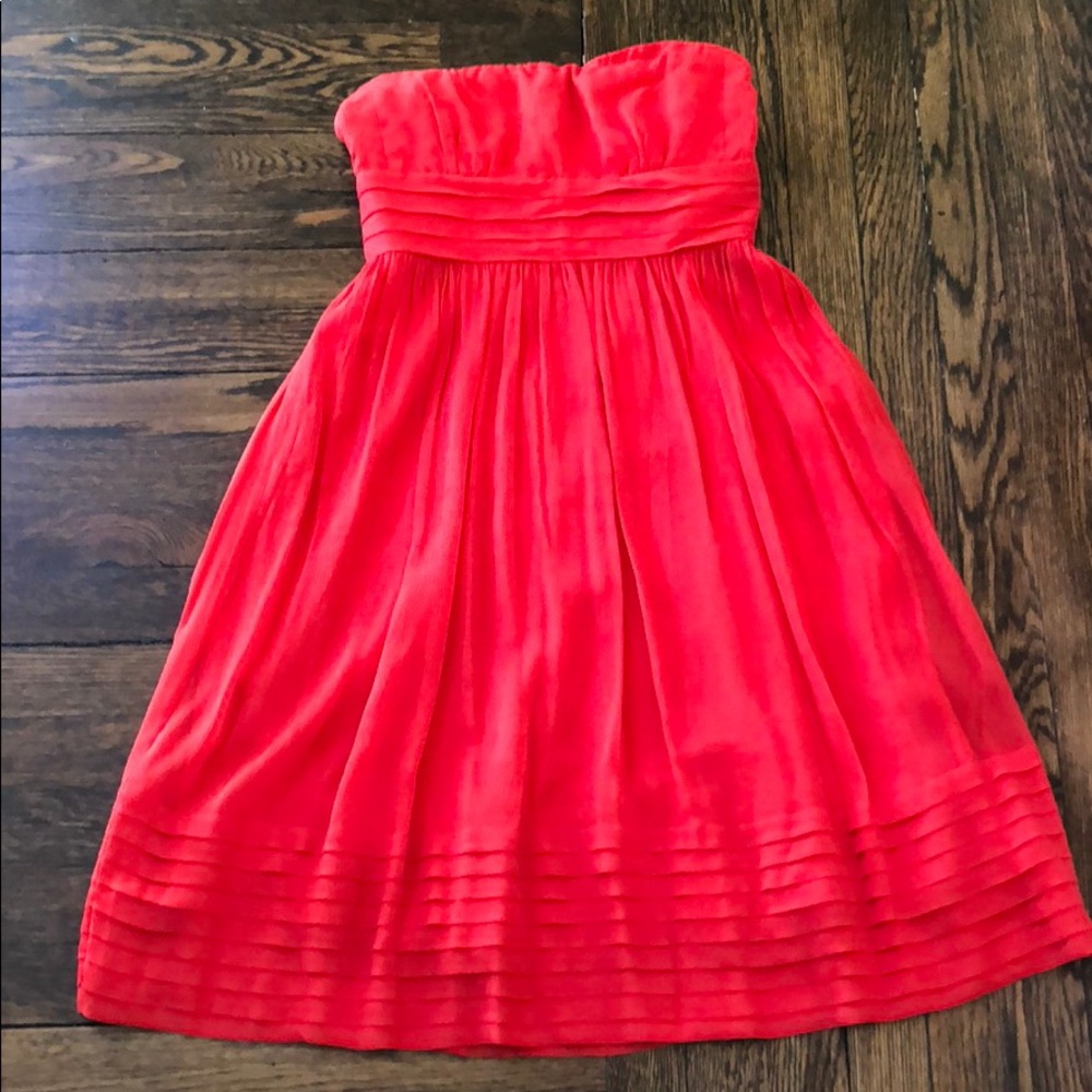 NWT J. Crew Silk Chiffon Dress, Sz 4